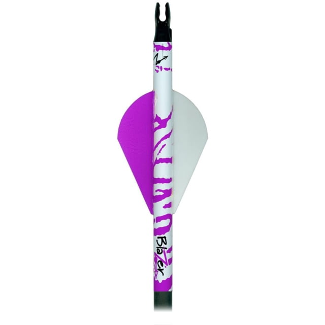 Bohning Blazer Arrow Wrap Purple/White Tiger 4 in. 13 pk - Bohning