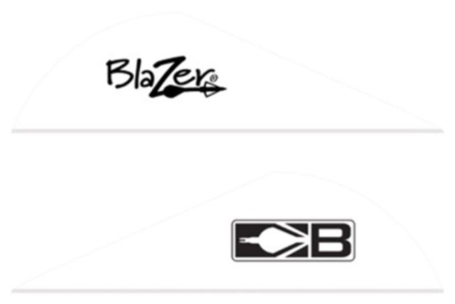 Bohning Blazer Vanes 2 Solid White 100pk