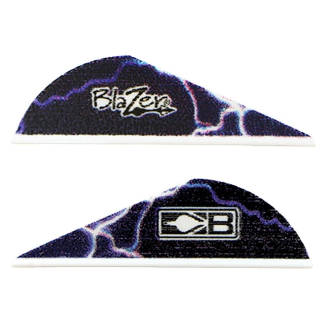 Bohning Blazer Vanes/Blue Lightning Black Pack of 100 - Bohning