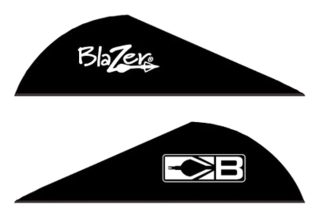 Bohning Blazer Vanes Solid 2 Black 100pk