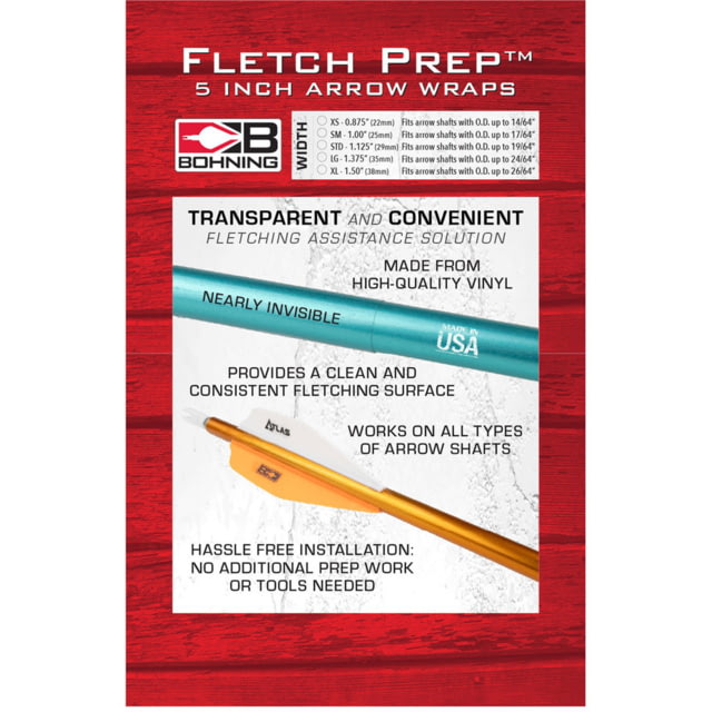 Bohning Fletch Prep Wraps 5 in 30 Pk Cleat Standard - Bohning