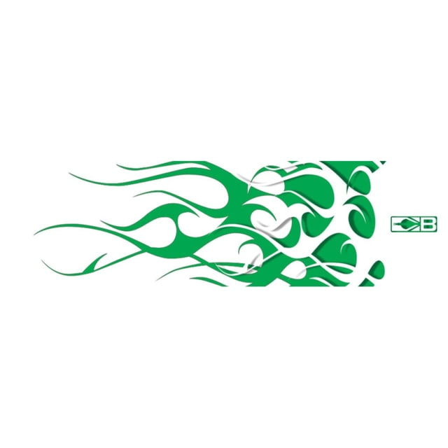 Bohning HD Arrow Wraps Green/White Flame Pack of 13