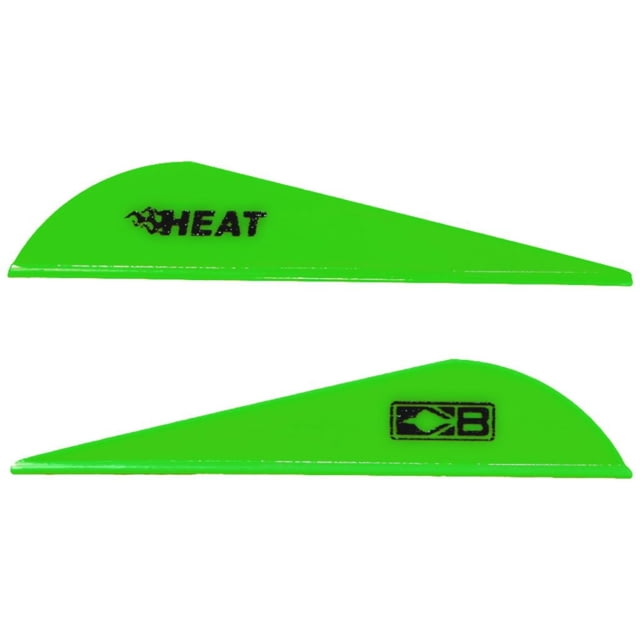 Bohning Heat Vanes Neon Green Pack of 36 - Bohning
