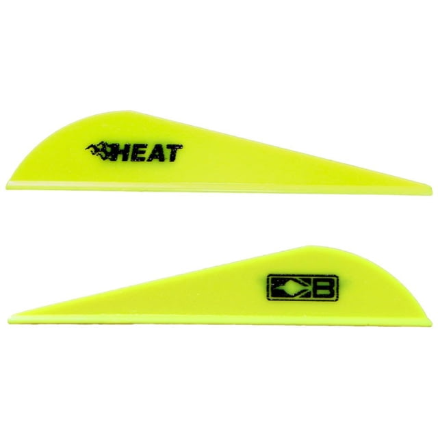 Bohning Heat Vanes Neon Yellow Pack of 36