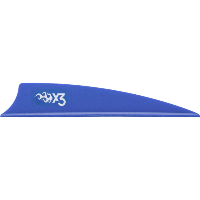 Bohning X3 Vanes Shield Cut 3 in Satin Blue 36 Pk - Bohning