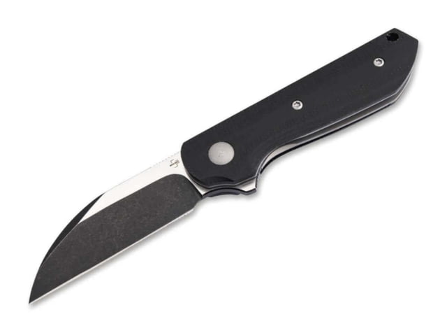 Boker Corvus Folding Knife 2.76in Nitro V Steel Wharncliffe Blade Black Micarta Handle