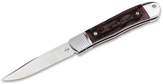 Boker Hidden Release Trapper Appaloosa Bone Automatic Folding Knife BKR - Boker