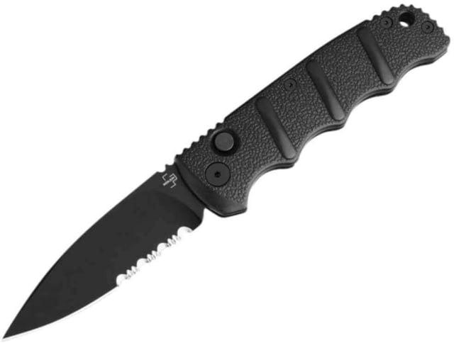 Boker Boker Plus Kalashnikov Automatic Folding Knife 3.35in D2 Steel Serrated Drop Point Black Aluminum Handle - Boker