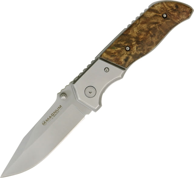 Boker Forest Ranger Folding Knife 3.8in 440A Drop Point Wood Handle