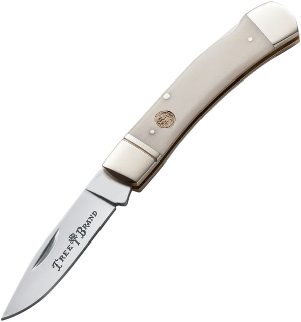 Boker Gentleman's Lockback White Folding Knife White smooth bone