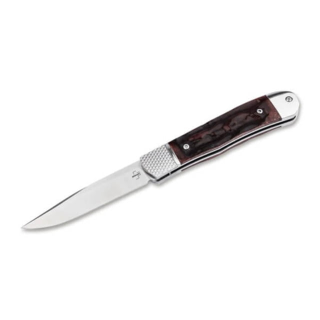 Boker Hidden Release Trapper Appaloosa Bone Automatic Folding Knife BKR - Boker