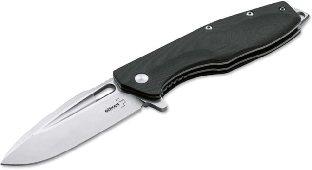 Boker Plus Caracal Folding Knife 3.43in D2 Steel Drop Point Blade G10 Black Handle - Boker Plus