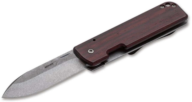 Boker Plus Lancer 42 Folding Knife 2.87in D2 Cocobolo Wood Brown Handle - Boker Plus