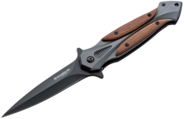 Boker Plus Magnum Starfighter XL Folding Knife 3.74in 440A Aluminum Cocobolo Wood Brown Handle - Boker Plus