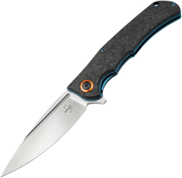 Boker Plus Nubilum Linerlock 3.63 in Folding Knife 3.58 in D2 Steel Drop Point Blade Carbon Fibre Black Handle