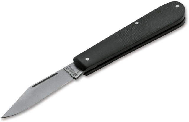 Boker Solingen Barlow Integral Canvas Folding Knife 2.52in N690 Micrata Black Handle - Boker Solingen