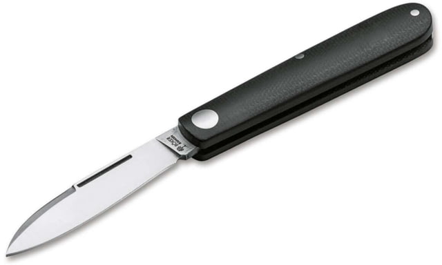 Boker Solingen Barlow Prime EDC Folding Knife 2.72in N690 Micarta Black Handle - Boker Solingen