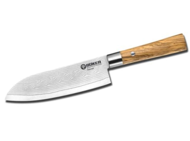 Boker Solingen Damascus Olive Santoku - Boker Solingen