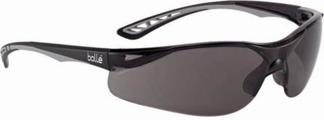 Bolle Iluka Safety Glasses Black Frame Smoke Lens - Bolle