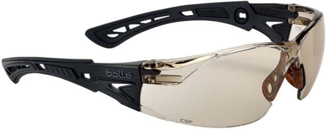 Bolle Rush+ Safety Glasses Matte Black Frame Copper BSSI Lens - Bolle