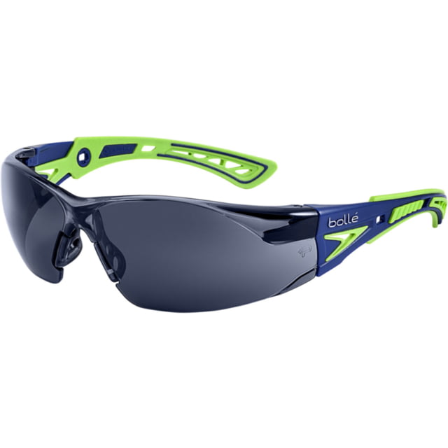 Bolle Rush+ Safety Glasss PC/TRP Frame Smoke Lens