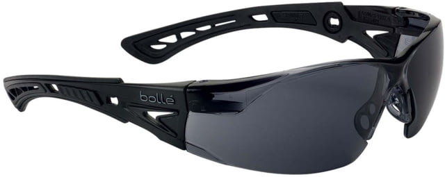 Bolle Rush+ Small Safety Glasses Matte Black Frame Smoke BSSI Lens - Bolle