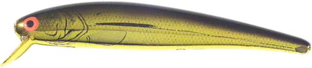 Bomber Long 15A Slender Minnow Jerkbait 4-1/2in 1/2oz Gold Chart/Black Back