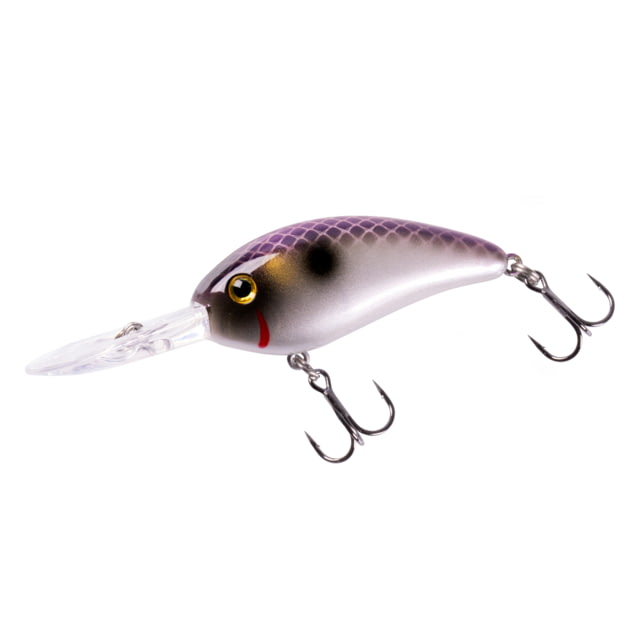 Bomber Fat Free Shad Fingerling Crankbait 2 3/8oz Purple Pearl Ayu