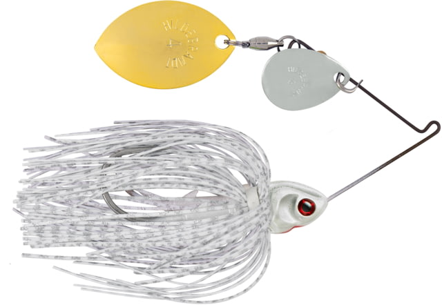 Booyah Covert Finesse Spinnerbait Nickel Colorado Gold Oklahoma Blade 1/2oz 4in Wt Silvrscl/Prlhd