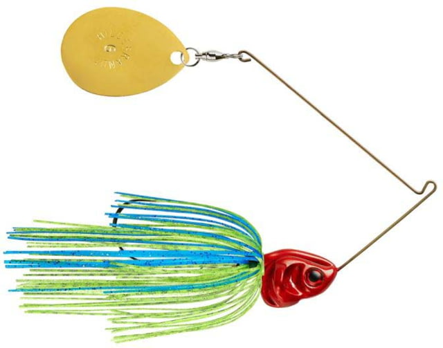 Booyah Booyah J.C Covert Series Single Colorado Spinnerbait Fishing Hook 1oz 1 Piece Blue Chartreuse/Red Head - $10.99 at Optics Planet