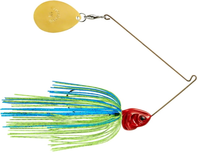 Booyah Booyah J.C. Covert Series Single Colorado Spinnerbait Fishing Hook 1/2oz 4/0 1 Piece Blue Chartreuse/Red Head - $9.99 at Optics Planet