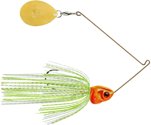 Booyah Booyah J.C. Covert Series Single Colorado Spinnerbait Fishing Hook 1/2oz 1 Piece White/Chartreuse/Orange - $9.99 at Optics Planet