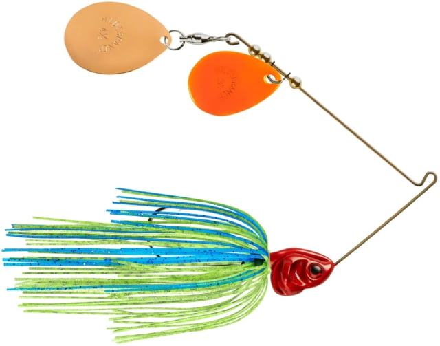 Booyah Booyah J.C. Covert Series Double Colorado Spinnerbait Fishing Hook 1/2oz 1 Piece Blue/Chart-Red Head-Copper/Orange - $9.99 at Optics Planet