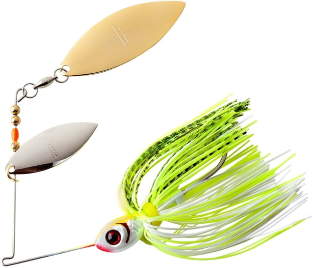 Booyah Double Willow Spinnerbait 1/2oz Chart White Shad