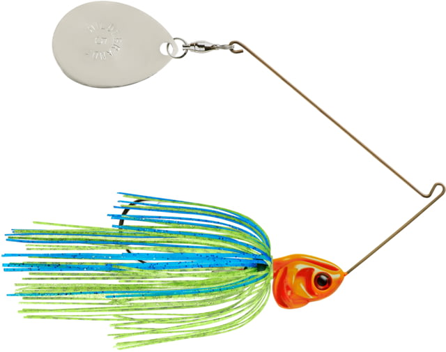 Booyah Booyah J.C. Covert Series Single Colorado Spinnerbait Fishing Hook 1/2oz 1 Piece Blue/Chartreuse/Orange/Nickel - $9.99 at Optics Planet