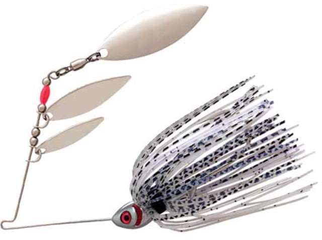 Booyah Mini Shad Spinnerbait 3/16oz Chrome/Purple Glimmer