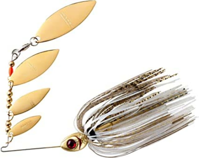 Booyah Super Shad Quad Blade Spinnerbait 3/8oz Golden Shiner