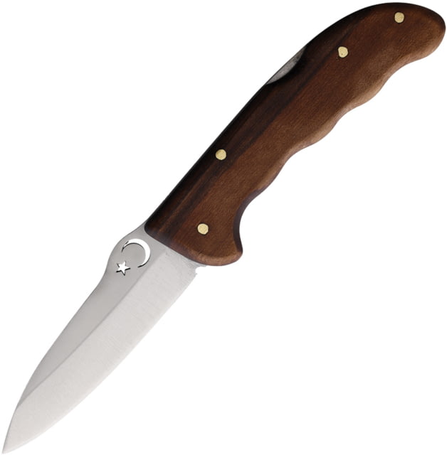 BORDO Snake Folding Knife 5in Closed 3.75in Stainless Steel Satin Blade Brown Wood Handle SNAKE NO. - Bordo