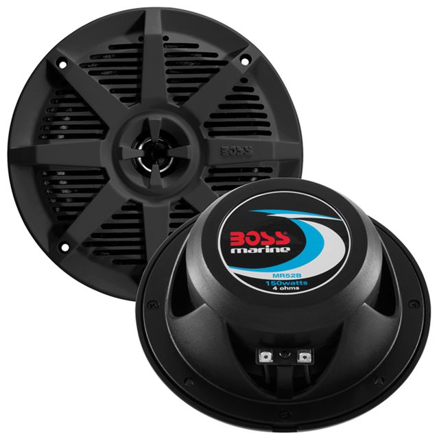 Boss Audio 5.25in 2-Way 150W Marine Full Range Speaker Black