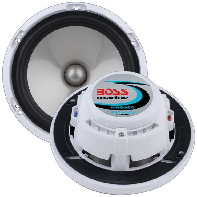 Boss Audio Marine 6.5in 350W Speaker - Pair White