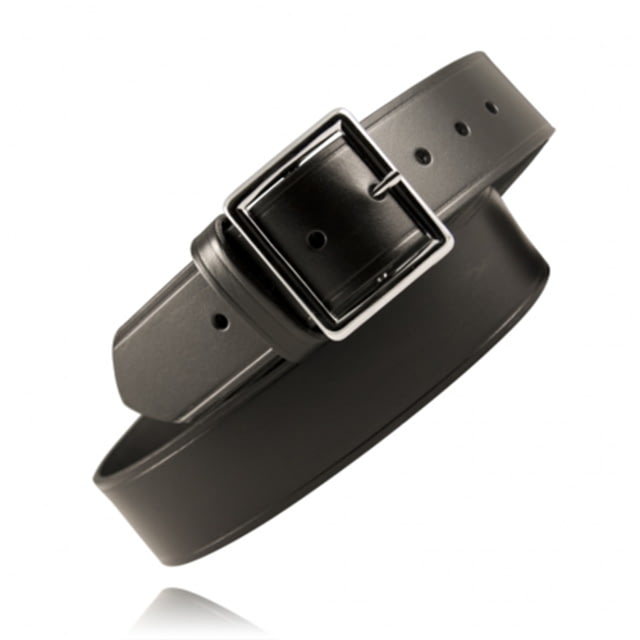 Boston Leather 1 3/4in Garrison Belt - Men's Nickel Buckle Plain 32 in Black - Boston Leather