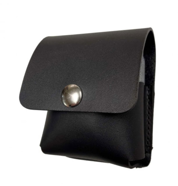 Boston Leather 4 Mg Double Narcan Nasal Spray Holder Basketweave Loop Back Black Snap Closure - Boston Leather