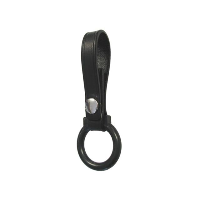 Boston Leather Baton w/ ABS Ring Holder Black - Boston Leather