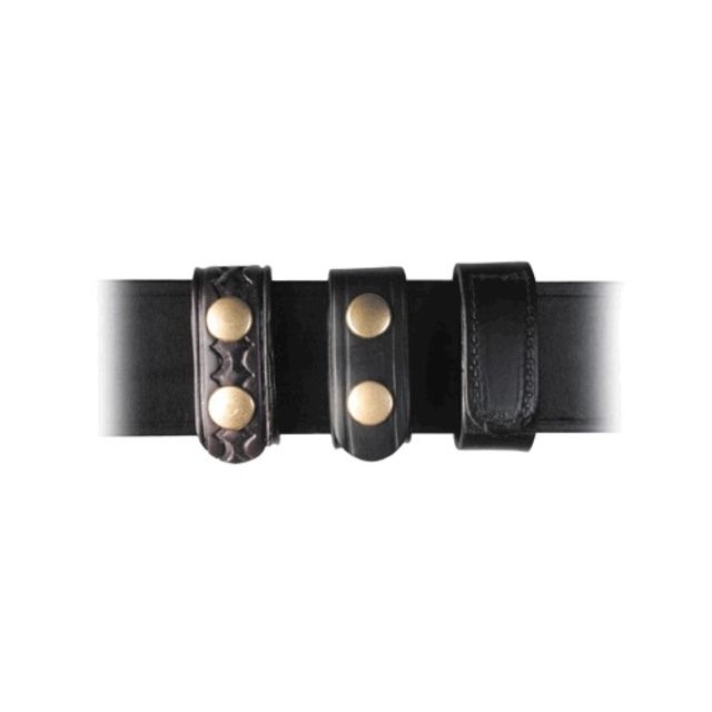 Boston Leather 1 Belt Keeper Hook And Loop Black - Boston Leather