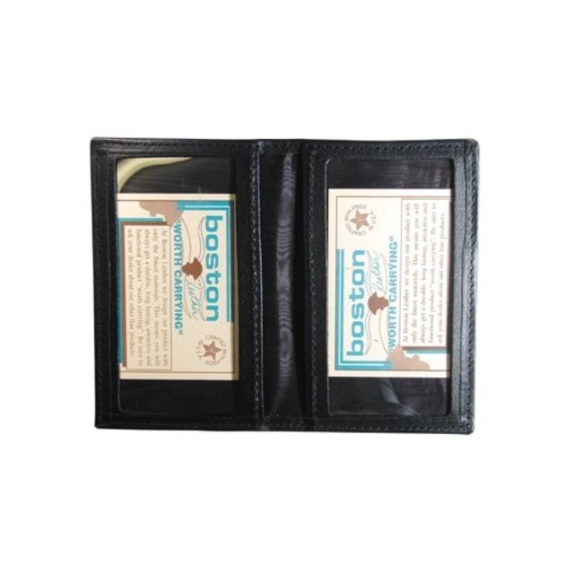 Boston Leather Double Oversized Id Holder - Boston Leather