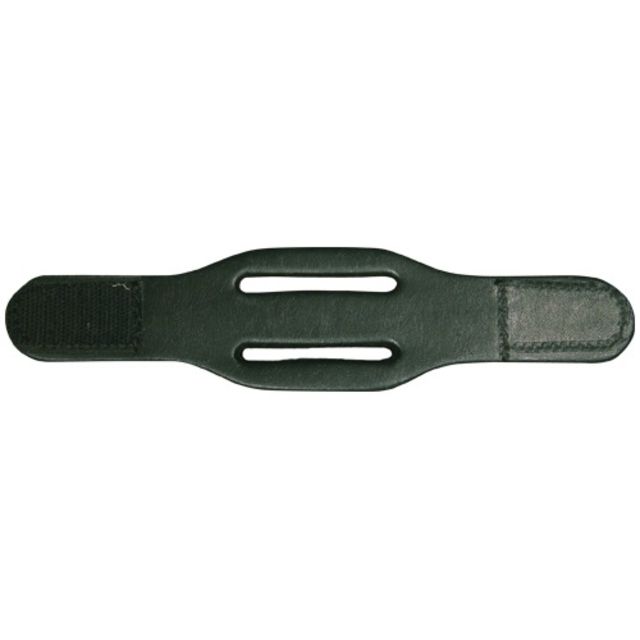 Boston Leather 1 3/4 Double Slotted Belt Keeper Hook And Loop Black - Boston Leather