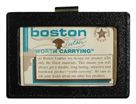 Boston Leather Clip-on Horizontal Id Holder Black - Boston Leather