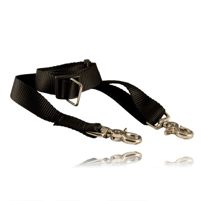 Boston Leather Firefighter's Radio Strap - Original 1 1/4 Black - Boston Leather