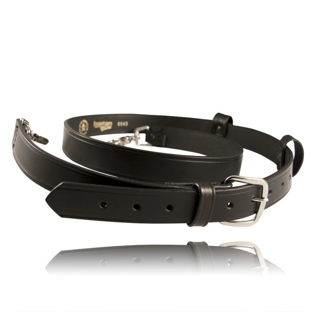 Boston Leather Firefighter's Radio Strap - Original 1 1/4 Black - Boston Leather