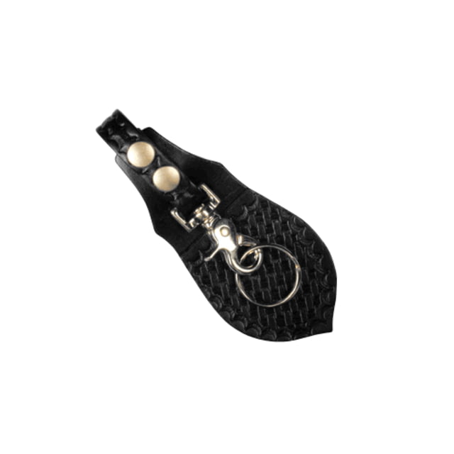 Boston Leather Deluxe Key Holder With Protective Flap Black - Boston Leather
